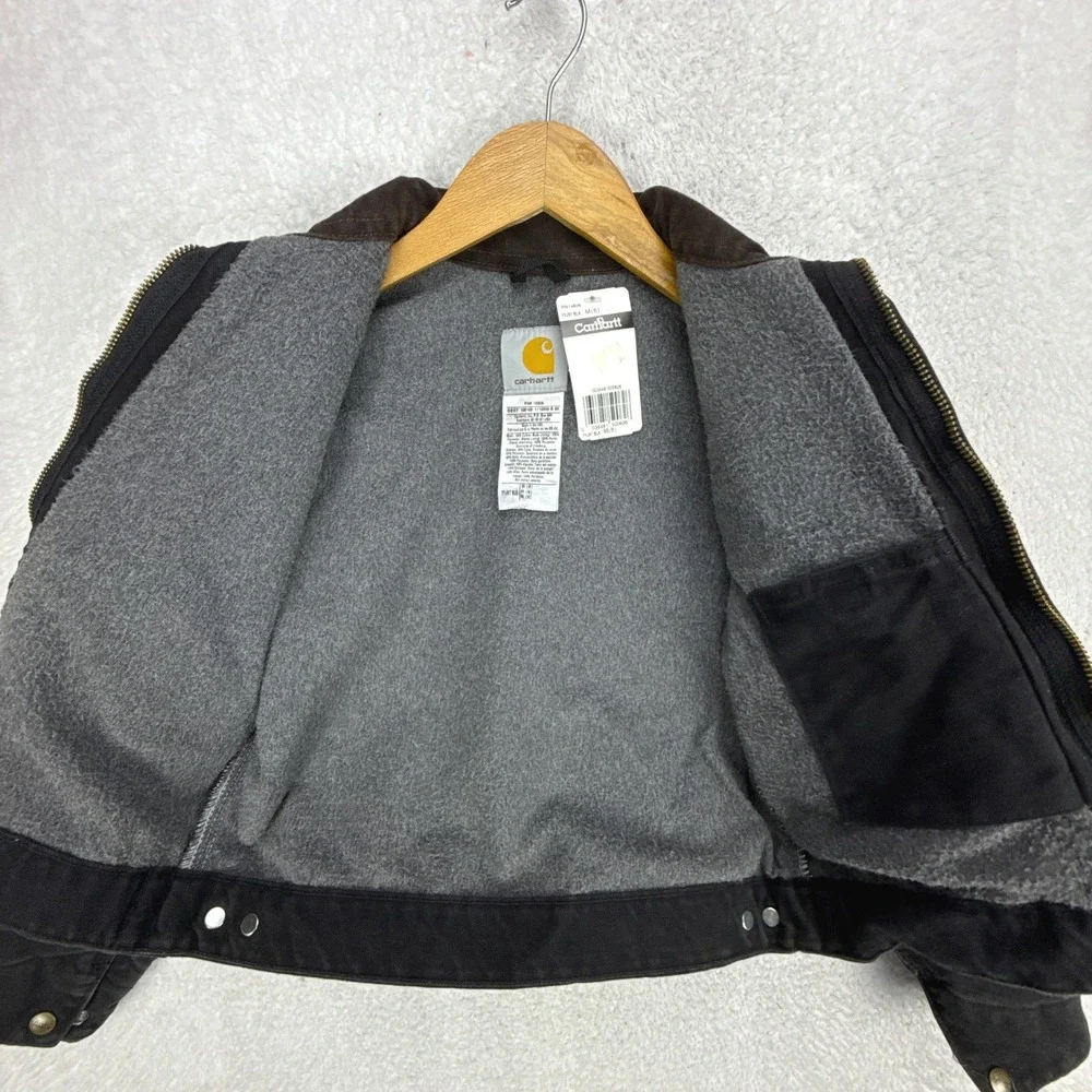 Carhartt‎ Detroit Jacket Fleece Lined Youth Medium (8) YYJ97 BLK Black NWT NOS